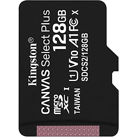 Carte mémoire Kingston Canvas Select Plus 128 Go MicroSDXC UHS-I