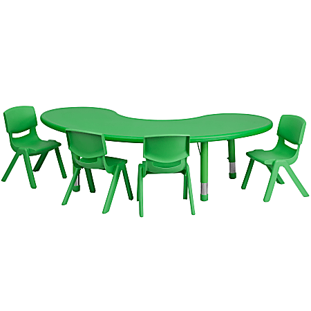 4 plastic chair set with table sales