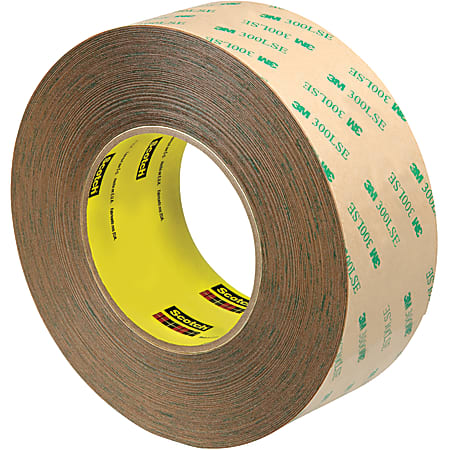 Scotch® 9472LE Adhesive Transfer Tape Hand Rolls, 3" Core, 2" x 60 Yd., Clear, Case Of 2