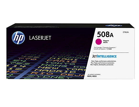 HP 508A Magenta Toner Cartridge, CF363A