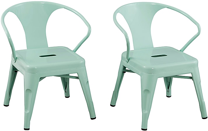 Ace Industrial Kid's Activity Chairs, Mint, Set Of 2 Chairs