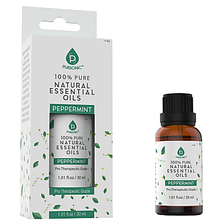 Pursonic Pure Essential Oil, Peppermint, 30 mL