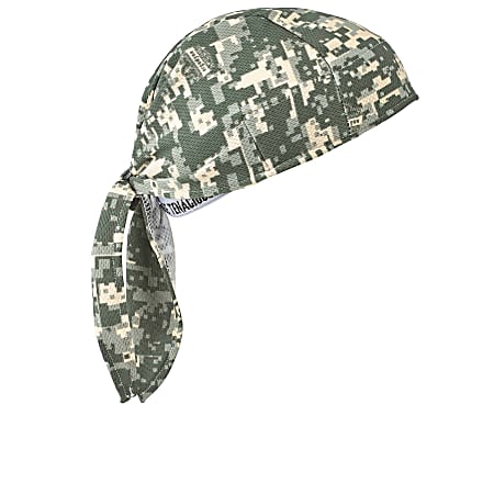 Ergodyne Chill-Its® 6615 High-Performance Dew Rags, Camo, Pack Of 6 Dew Rags
