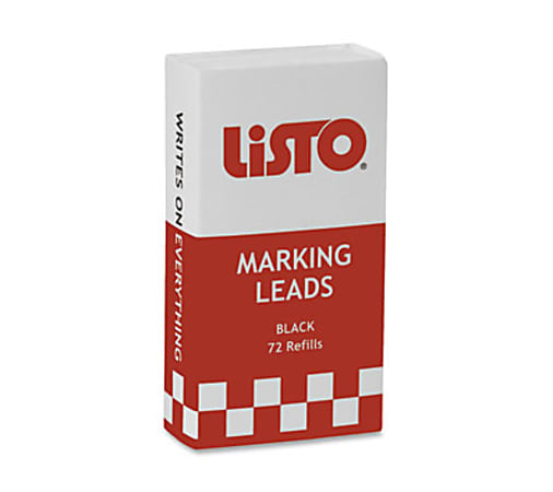 Listo Marking Pencil Refills - Red - 72 / Box