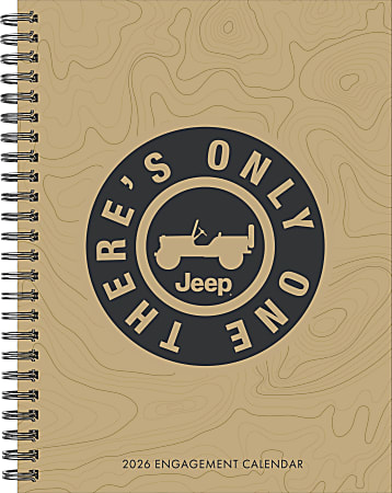 2026 Willow Creek Press Weekly Engagement Calendar, 6-1/2" x 8-1/2", Jeep, January To December, 55250