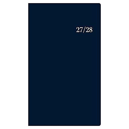 2027 Passages Solid Navy Monthly Planner (24-Month) 3.625x6.125