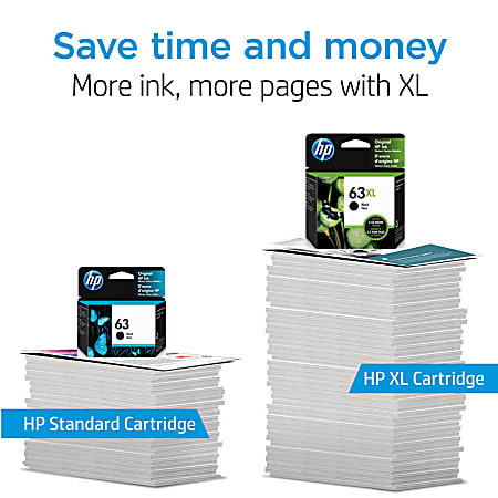 Hp 63 black shop ink cartridge