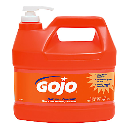 GOJO® Natural Orange Professional Formula Liquid Hand Soap Cleaner, Citrus Scent, 128 Oz Bottle