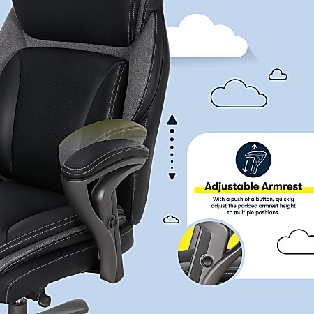 Serta SmartLayers Everett Big Tall Ergonomic Vegan Leather High