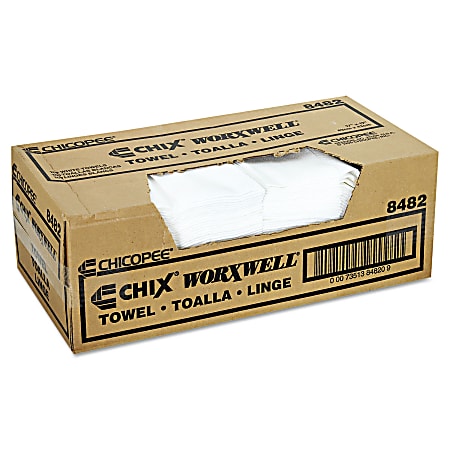 Durawipe Shop Towels, 17 x 17, Z Fold, White, 100/Carton Durawipe Shop Towels, 17 x 17, Z Fold, White, 100/Carton