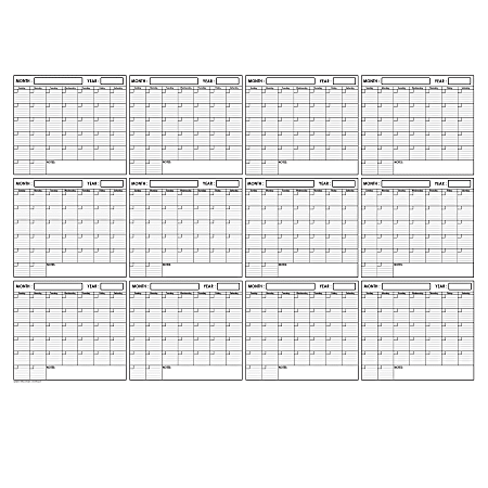 正規品販売！ Yearly SwiftGlimpse Wall BlackWhite 48 x 36 Planner Calendar その他