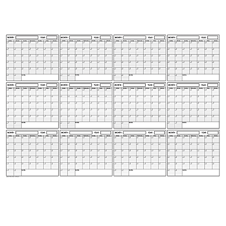 SwiftGlimpse 48x72 2026 Erasable Wall Calendar – Huge Maroon Planner, US Made