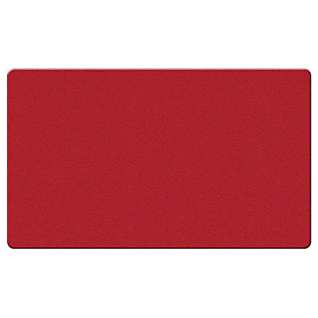 Ghent Fabric Bulletin Board With Wrapped Edges, 11-7/8" x 47-7/8", Red