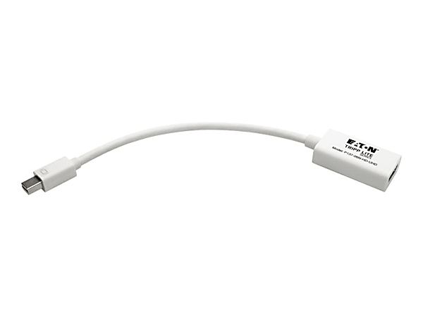 Tripp Lite 6in Mini DisplayPort To HDMI Active Adapter, White