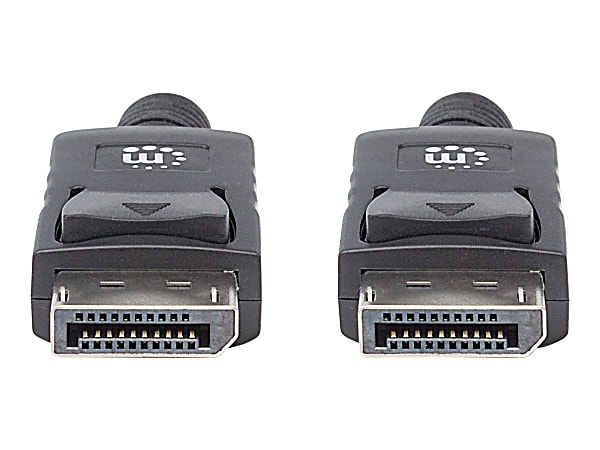 Manhattan DisplayPort Male/Male Monitor Cable, 6.6&#x27;, Black -