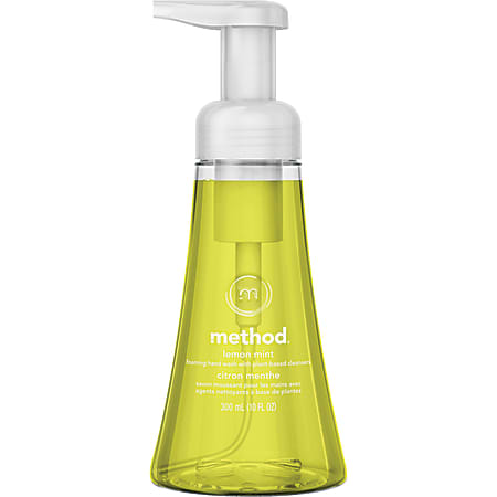 Method® Antibacterial Foam Gel Hand Wash Soap, Lemon Mint, 10 Oz Bottle