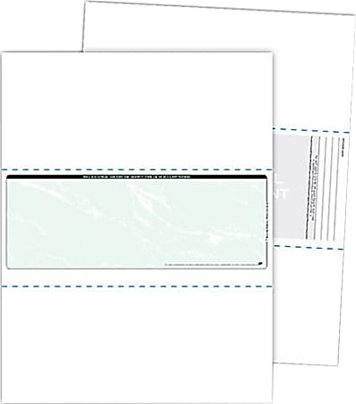 Blanks/USA Kan't Kopy Security Check-In-The-Middle Paper, Letter Size (8 1/2" x 11"), Ream Of 500 Sheets, Void Green