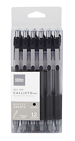 Pilot FriXion Clicker Erasable Gel Pens Fine Point 0.7 mm Black Barrels  Black Ink Pack Of 3 - Office Depot