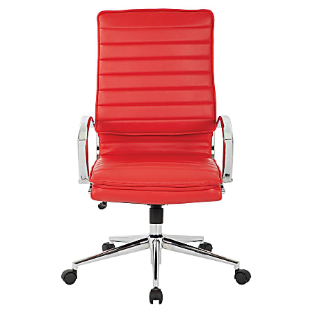 Red high sales back chair