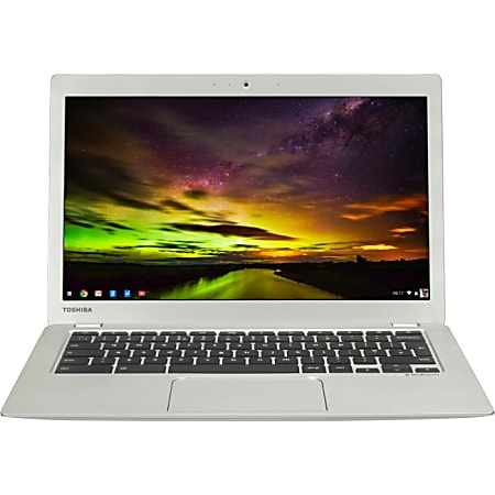 Toshiba Chromebook 2 CB35-B3340 13.3" LED (TruBrite, In-plane Switching (IPS) Technology) Chromebook - Intel Celeron N2840 Dual-core (2 Core) 2.16 GHz - Textured Resin in Silver