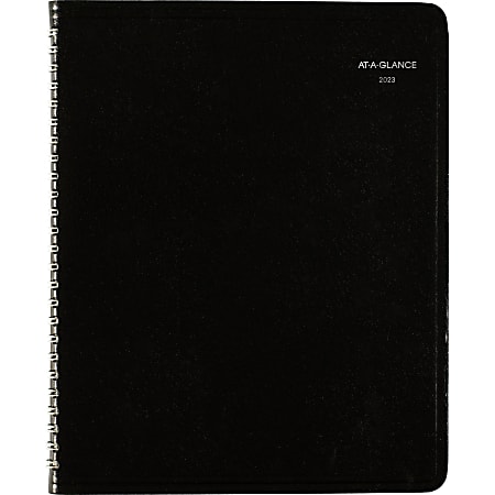 AT-A-GLANCE DayMinder 2023 RY Column Style Weekly Planner, Black, Medium, 7" x 8 3/4"