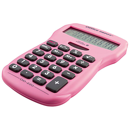 Office Depot® Brand 220 Pocket Calculator, Assorted Colors (No Color Choice)