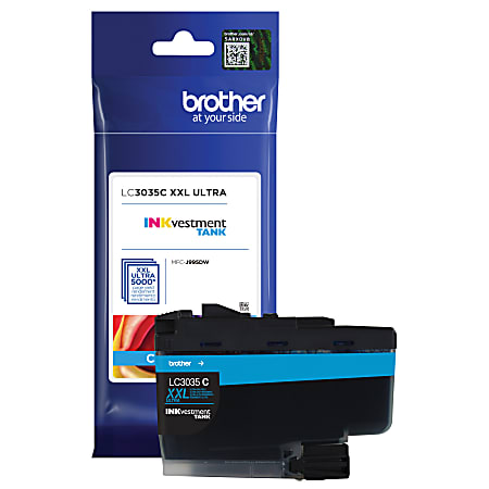 Brother® LC3035 INKvestment Tank Extra-High-Yield Cyan Ink Tank,