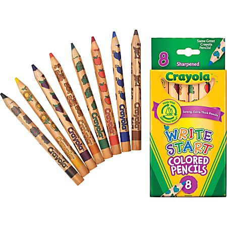 Crayola® Write Start® Color Pencils, Set Of 8 Colors