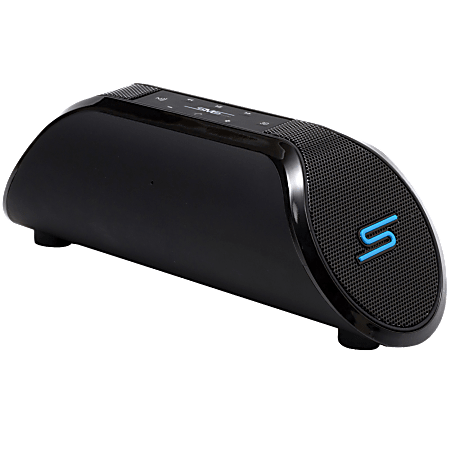 SMS Audio SYNC by 50 Portable Bluetooth Wireless Speaker, 6.6"H x 9.45"W x 4.41"D, Black