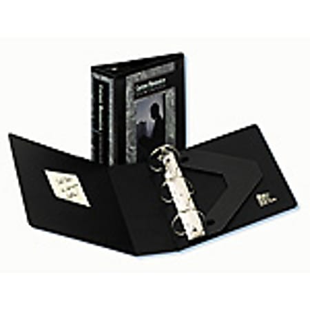 Avery® Nonstick Heavy-Duty Ref/Stor View 3-Ring Binder, 1/2" Round Rings, 45% Recycled, Black