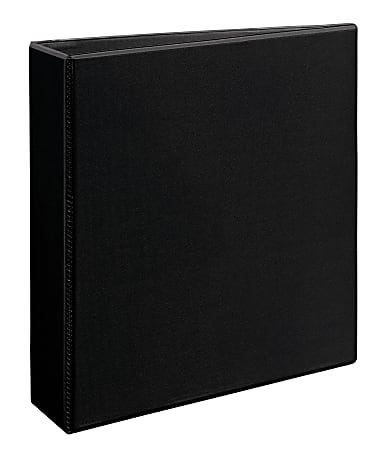Avery® Heavy-Duty View 3 Ring Binder, 2" One Touch Slant Rings, Black, 1 Binder