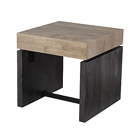 SEI Furniture Hapsford End Table, 19-3/4"H x 19-3/4"W
