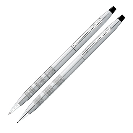 Cross® Classic Century Pen And Pencil Set, Satin Chrome