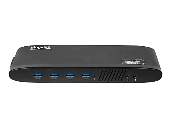 Plugable USB 3.0 Dual 4K Display Horizontal Docking Station with DisplayPort and HDMI  - UD6950H
