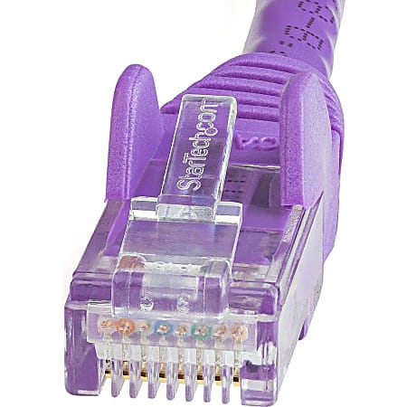 Cat6 Purple Ethernet Patch Cable Bootless 50 Foot 