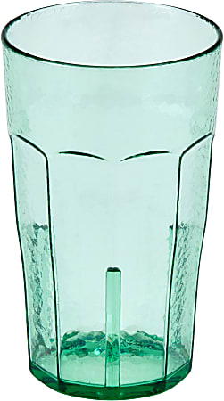 Cambro Laguna Styrene Tumblers, 22 Oz, Spanish Green, Pack Of 36 Tumblers