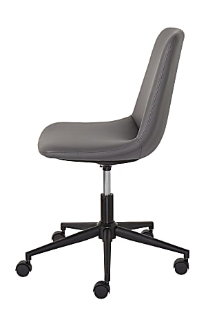 Grey Faux Leather Padded Office Chair by Boss 