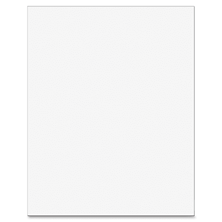 UCreate Plastic Poster Board - Home, Office, School, Art Project - 28"Height x 22"Width x 0.20"Length - 25 / Pack - White - Plastic