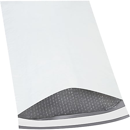 Office Depot® Brand Bubble-Lined Poly Mailers, 6 1/2" x 10", White, Box Of 25