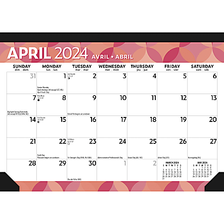 2024 BrownTrout Monthly Desk Pad Calendar 12 x 17 Large Print January To  December - Office Depot