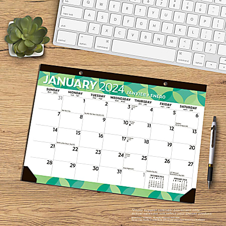 Giant 12 Month Desk Calendar 22 x 17 January to December - Office Depot