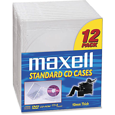 Maxell CDDVD Jewel Cases CD 360 - Office Depot