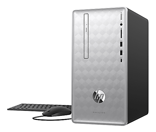 HP Pavilion 590-p0076 Desktop PC, AMD Ryzen™ 5, 8GB Memory, 1TB Hard Drive, Windows® 10 Home