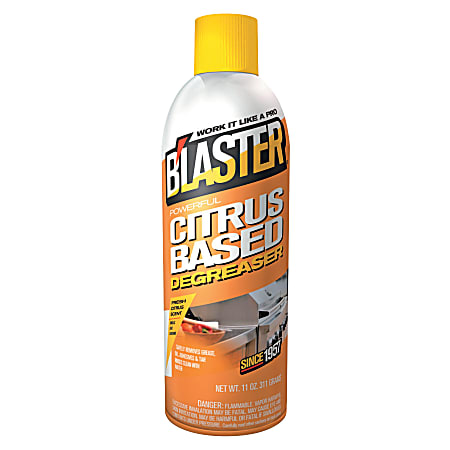 B'Laster Citrus-Based Degreaser, 11 Oz Can, Pack Of 12