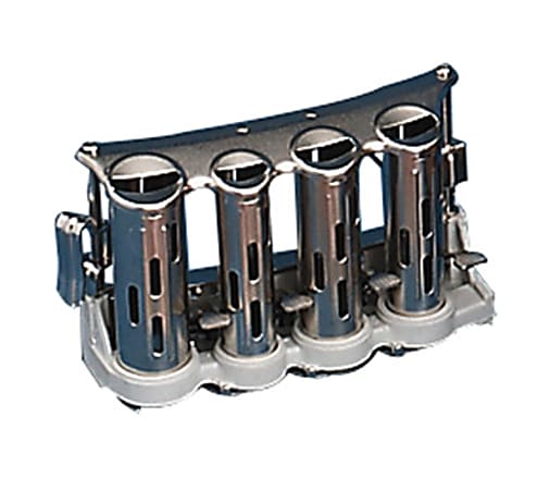 Advantus 4-Barrel Money Changer, 4 1/2"H x 3 5/16"W x 7 5/16"D, Silver