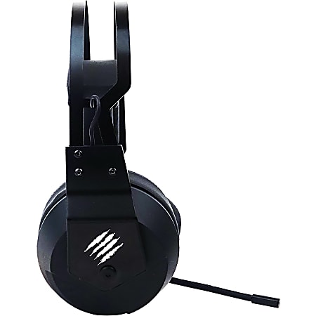Mad Catz The Authentic F.R.E.Q. 2 Gaming Headset, Black - Stereo - Mini-phone (3.5mm) - Wired - Over-the-head - Binaural - Circumaural - Omni-directional Microphone - Black