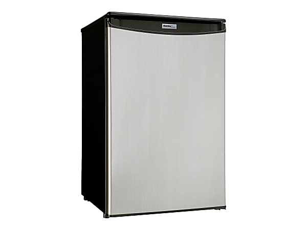 Danby Designer DAR044A4BSLDD-6 - Refrigerator - width: 20.7 in - depth: 21.1 in - height: 33.1 in - 4.4 cu. ft - black/stainless steel look