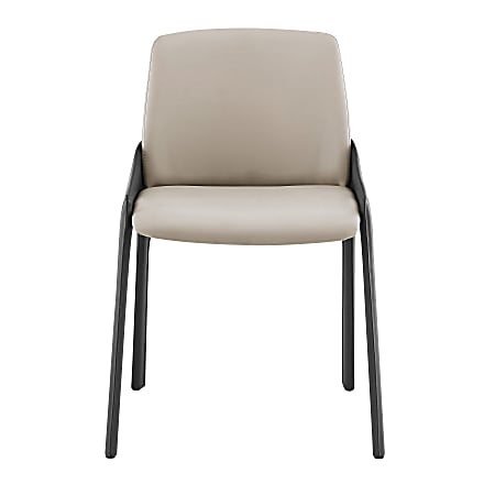 Eurostyle Vilante Side Chairs, Light Gray/Gray, Set Of 2 Chairs