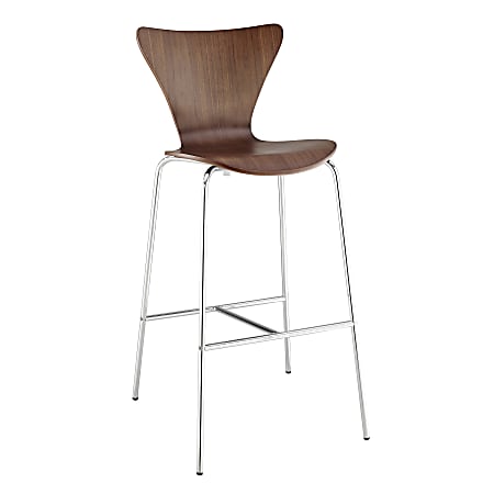 Chrome and wood bar stools deals
