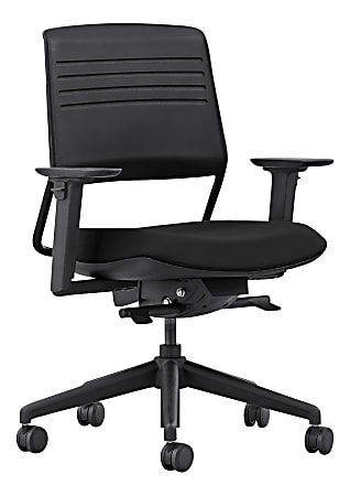 Koplus Switch Fabric Mid-Back Task Chair, Black